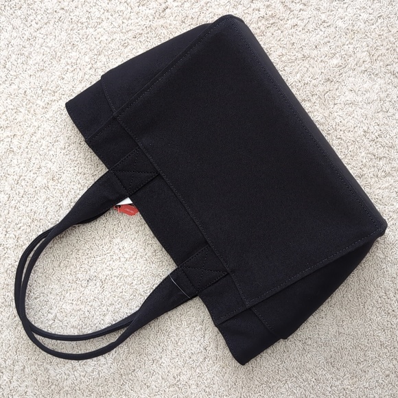 NWT Kate Spade Jett Large Canvas Tote, Signature Logo Design, Black DISCONTINUED - Picture 2 of 15